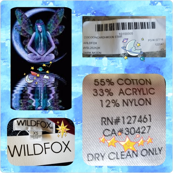 Wildfox "Moon Star Cocoon" Cardigan - Picture 4 of 4